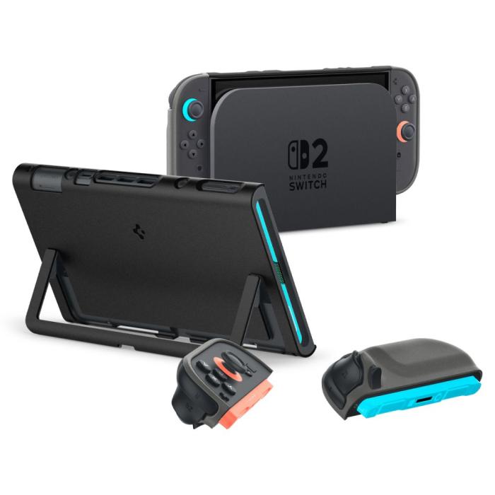 Bild 3, Spigen Spigen Nintendo Switch 2 Skal Nano Pop Black Sesame - Teknikhallen.se