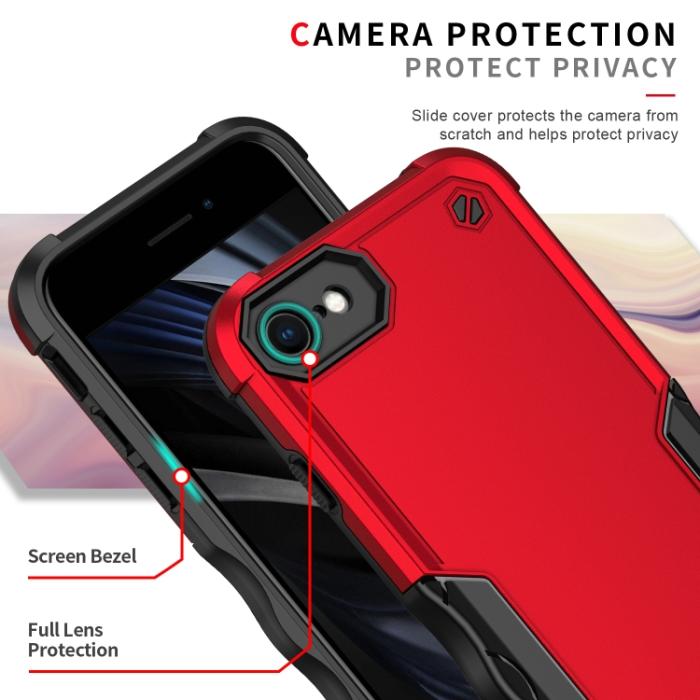 Bild 4,  iPhone 7/8/SE Skal Non-Slip Armor Hybrid Svart - Teknikhallen.se