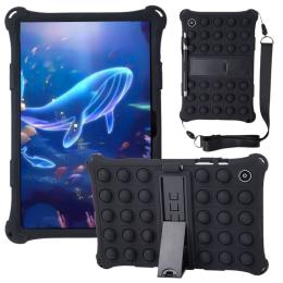  Galaxy Tab A8 10.5 Skal Pop It Fidget Kickstand Svart - Teknikhallen.se