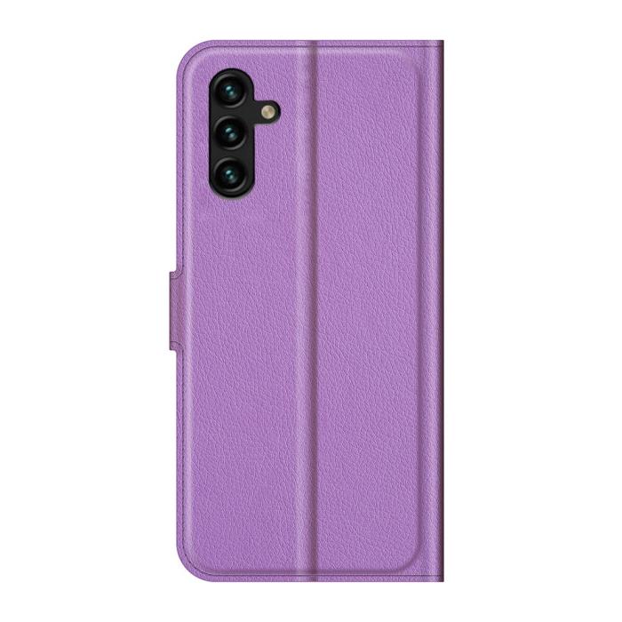 Bild 3,  Samsung Galaxy A04s / A13 5G Fodral Litchi Läder Lila - Teknikhallen.se