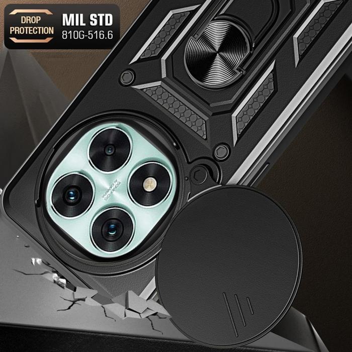 Bild 5,  Xiaomi Redmi Note 14 Pro 5G Skal CamShield Hybrid Ring Röd - Teknikhallen.se