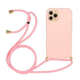  iPhone 15 Pro Skal Strawberry Design Med Strap Rosa - Teknikhallen.se