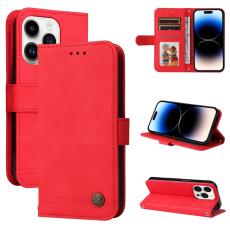 iPhone 15 Pro Fodral Skin Feel L&auml;der R&ouml;d - Teknikhallen.se