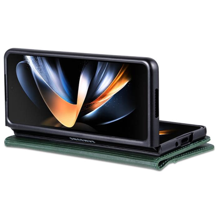 Bild 4, AZNS AZNS Galaxy Z Fold 5 Fodral PU-Läder Grön - Teknikhallen.se