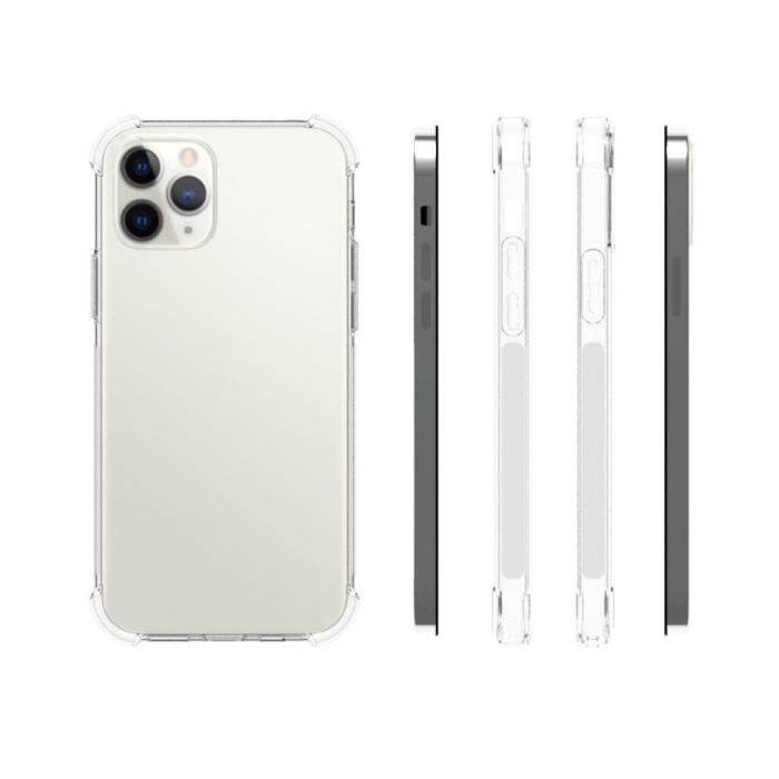 Bild 2,  iPhone 12 / 12 Pro - Shockproof Transparent TPU - Teknikhallen.se
