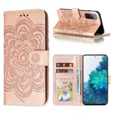  Samsung Galaxy S20 FE - Mandala L&auml;der Fodral - Ros&eacute;guld - Teknikhallen.se