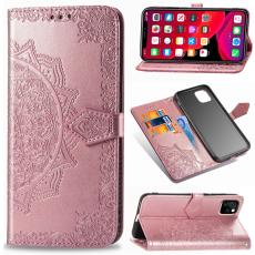  iPhone 11 Pro Max - Mandala L&auml;der Fodral - Ros&eacute;gul - Teknikhallen.se