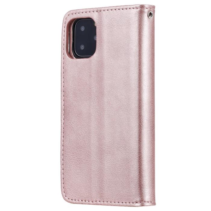 Bild 3,  iPhone 11 Pro - Plånboksfodral / Magnet Skal - Roséguld - Teknikhallen.se