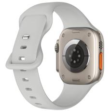 ColorPop Silikon Armband Butterfly Apple Watch 42/41/40/38 mm (M/L) Gr&aring; - Teknikhallen.se