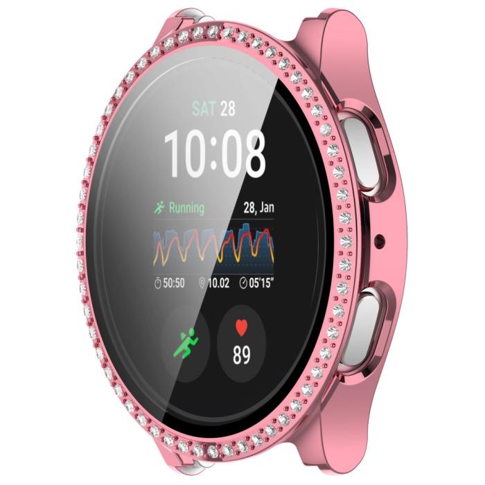 Bild 2,  Galaxy Watch 7 44 mm Skal Med Skärmskyddd Strass Rosa - Teknikhallen.se