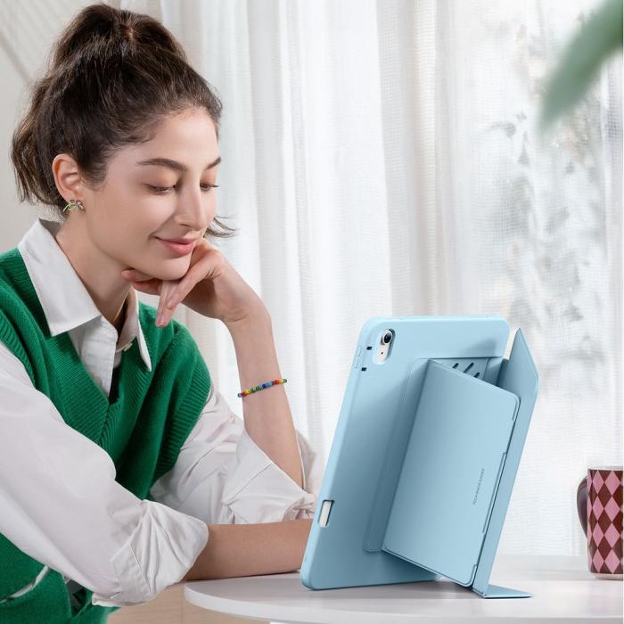 Bild 5, ESR ESR iPad Air 13 2026-2024 Fodral Flip Hybrid Sky Blue - Teknikhallen.se