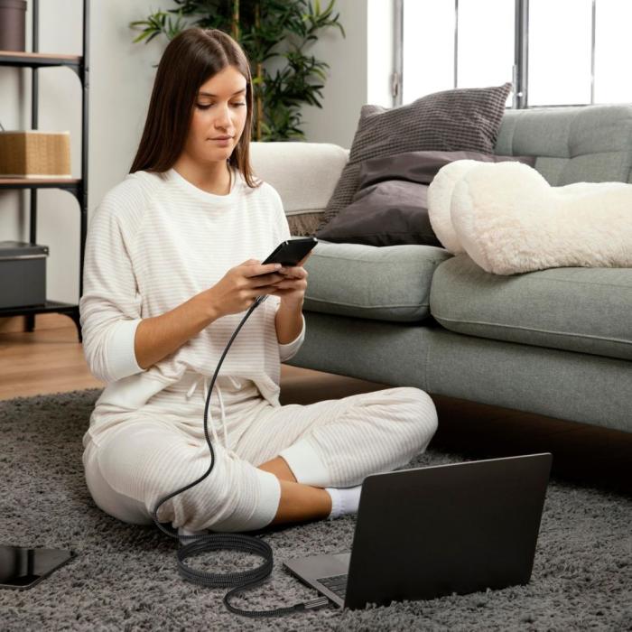 Bild 6, Tech-Protect Tech-Protect 2m 240W/QC4.0 PD USB-C-USB-C Kabel UltraBoost - Teknikhallen.se