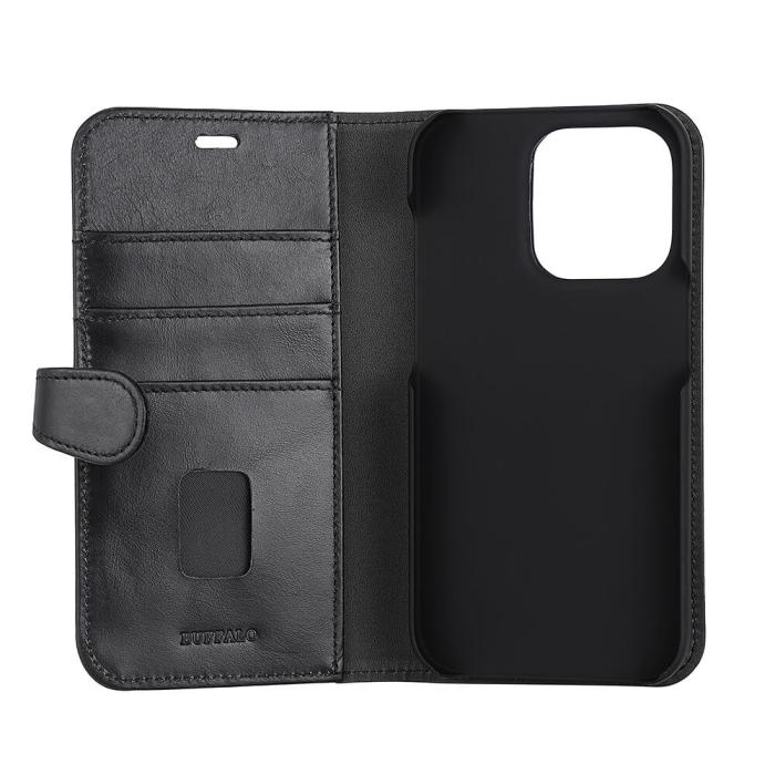 Bild 4, Buffalo Buffalo iPhone 14 Pro Fodral 2in1 Magnet / Skal Svart - Teknikhallen.se