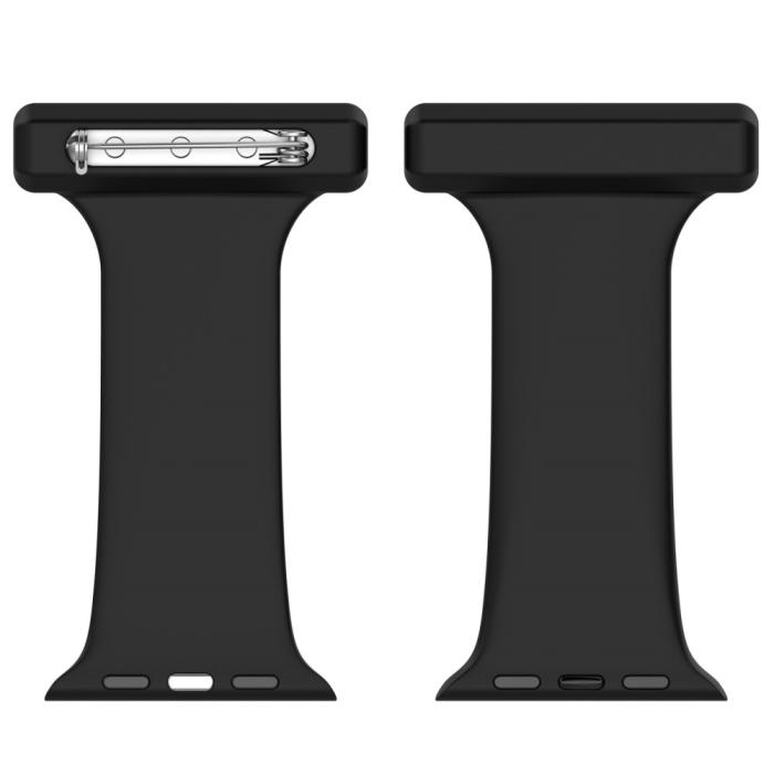 Bild 3,  Apple Watch 42/44/45/46/49 mm Rem Sjuksköterska Svart - Teknikhallen.se