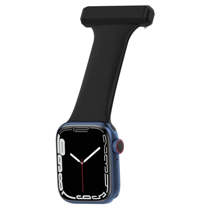 Bild 4,  Apple Watch 42/44/45/46/49 mm Rem Sjuksköterska Svart - Teknikhallen.se