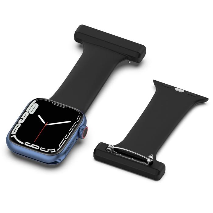 Bild 5,  Apple Watch 42/44/45/46/49 mm Rem Sjuksköterska Svart - Teknikhallen.se