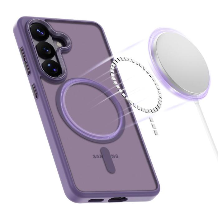 Bild 4, Tech-Protect Tech-Protect Galaxy S26 Skal MagSafe MagMat Cobalt Violet - Teknikhallen.se