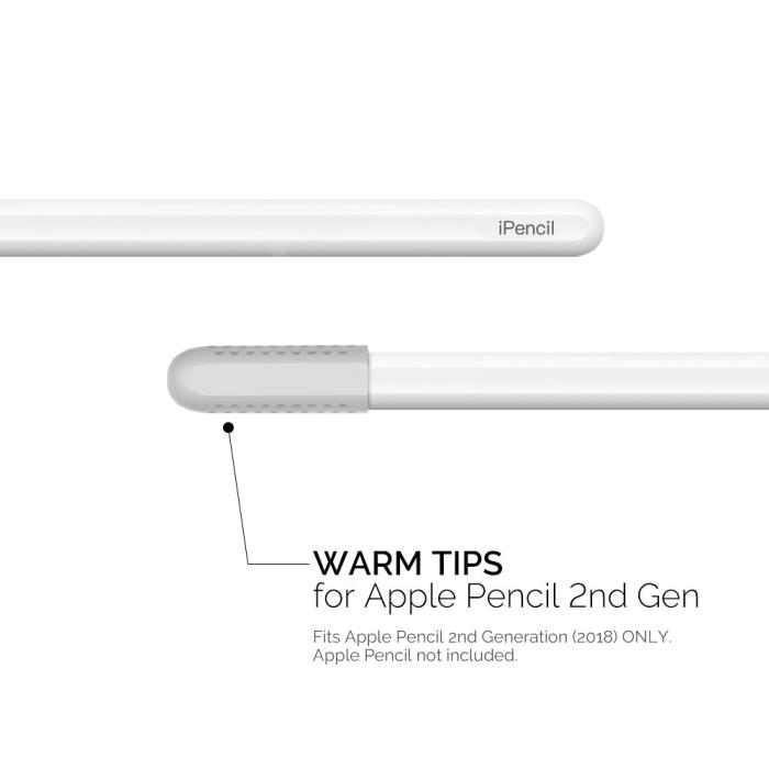 Bild 2, AHASTYLE AHASTYLE 3-PACK Apple Pencil 1/2/Pro Spetsöverdrag Silikon Vit - Teknikhallen.se