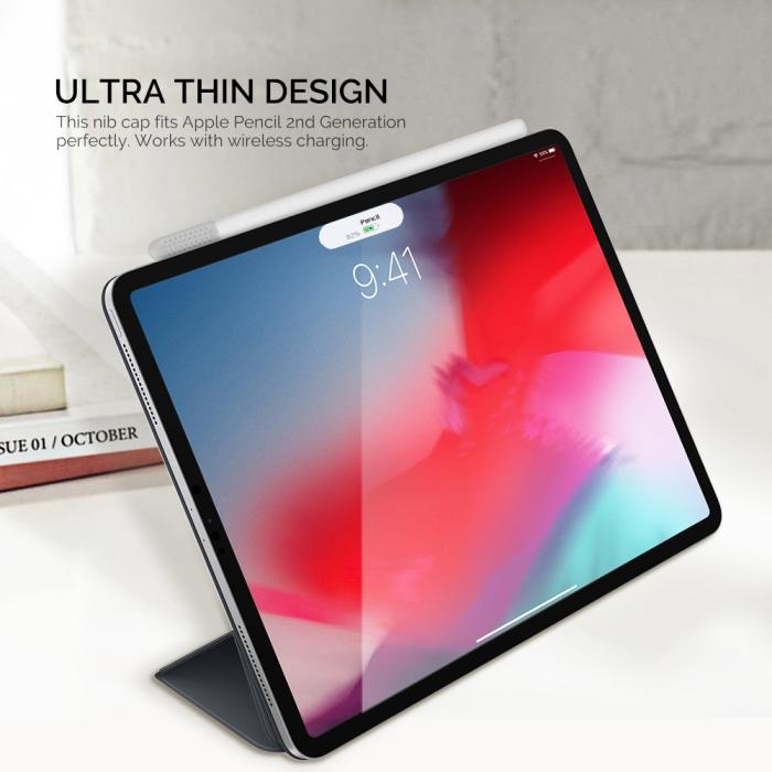 Bild 3, AHASTYLE AHASTYLE 3-PACK Apple Pencil 1/2/Pro Spetsöverdrag Silikon Vit - Teknikhallen.se