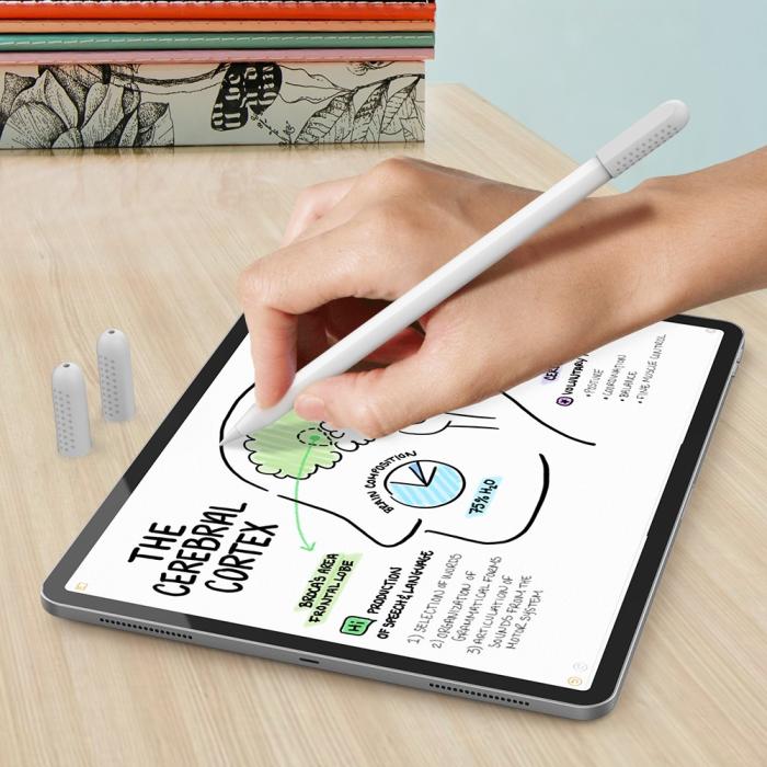 Bild 6, AHASTYLE AHASTYLE 3-PACK Apple Pencil 1/2/Pro Spetsöverdrag Silikon Vit - Teknikhallen.se