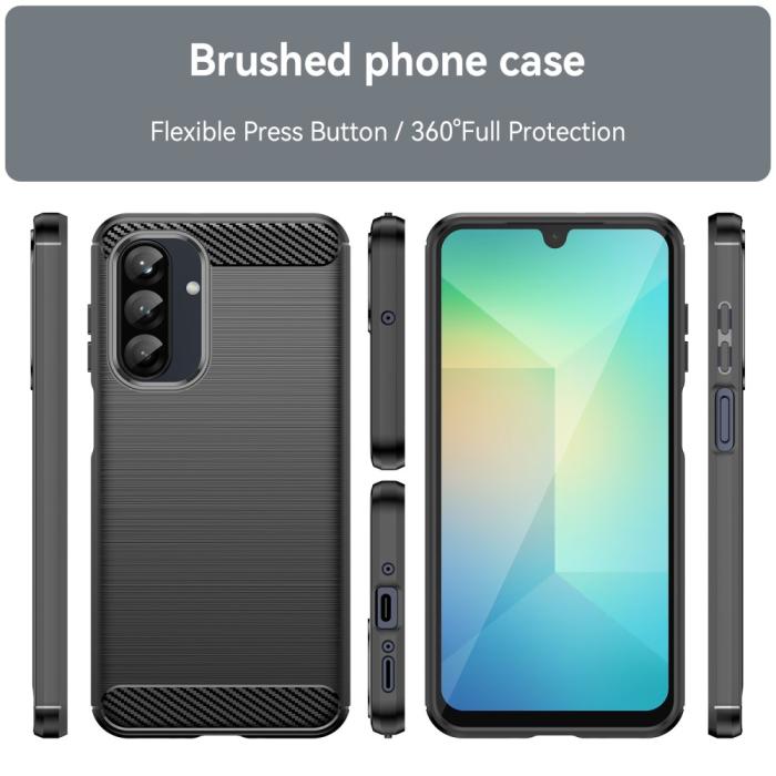 Bild 3,  Samsung Galaxy A16 / A26 5G Skal Kolfiber Textur Svart - Teknikhallen.se