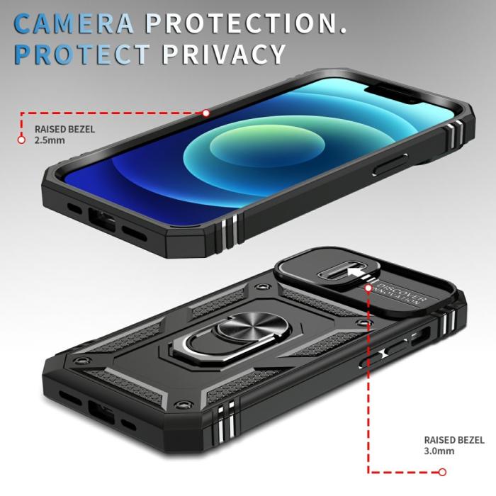 Bild 2,  iPhone 15 Skal CamShield Armor Ring Svart - Teknikhallen.se