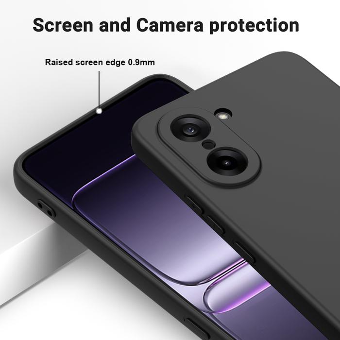 Bild 4,  OnePlus Nord CE5 Skal Liquid Silikon Svart - Teknikhallen.se