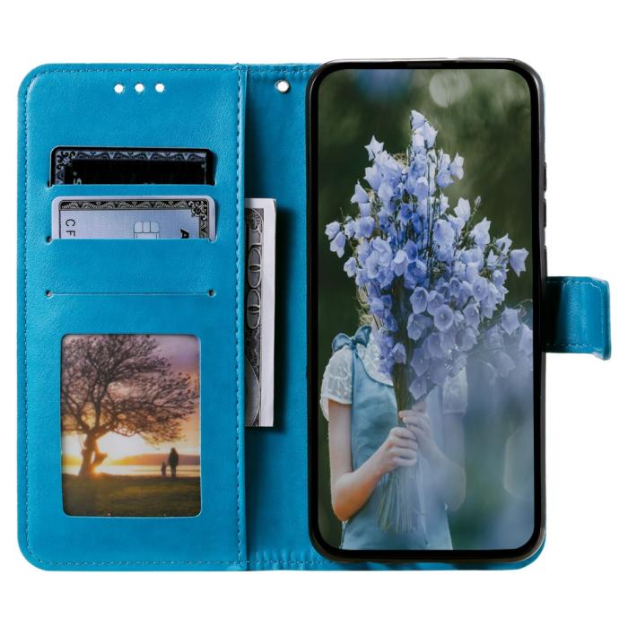 Bild 2,  Sony Xperia 1 VI Mandala Läder Fodral Blå - Teknikhallen.se