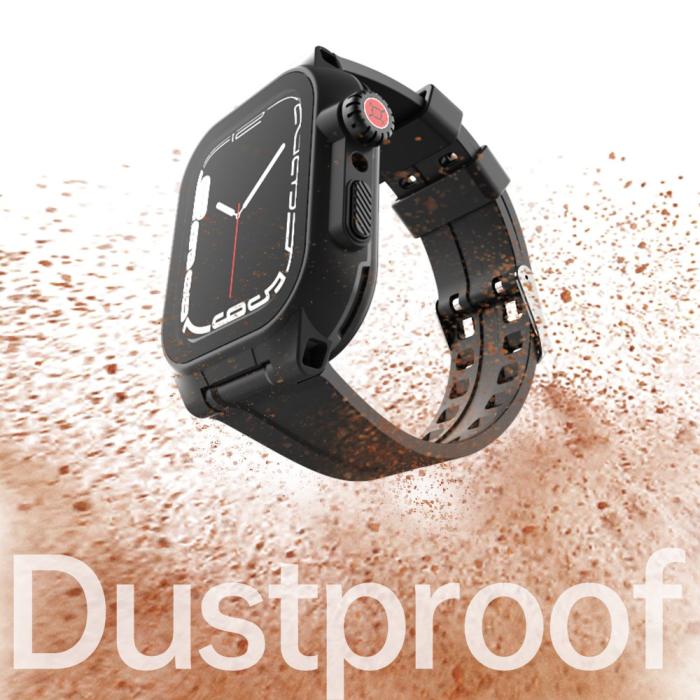 Bild 6, ShellBox ShellBox Armband Apple Watch 45 mm Vattentätt IP68 Skal Svart - Teknikhallen.se