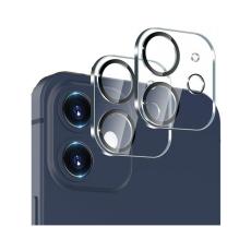  2-Pack iPhone 12 Linsskydd H&auml;rdat Glas Transparent - Teknikhallen.se