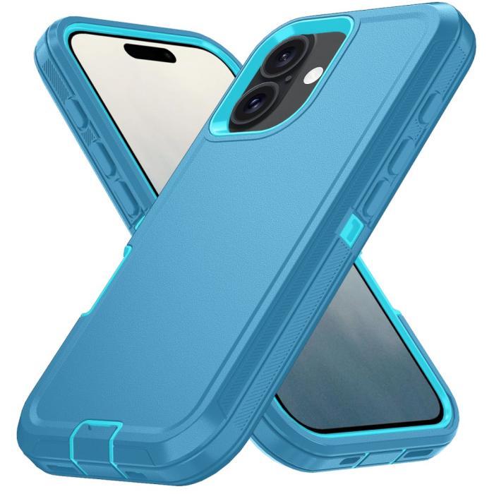 Bild 2,  iPhone 16 Skal Extreme Shockproof Hybrid Blå - Teknikhallen.se