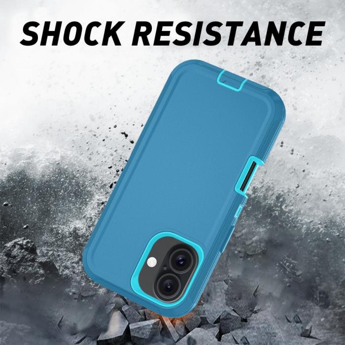 Bild 5,  iPhone 16 Skal Extreme Shockproof Hybrid Blå - Teknikhallen.se