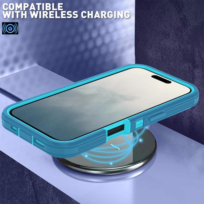 Bild 6,  iPhone 16 Skal Extreme Shockproof Hybrid Blå - Teknikhallen.se