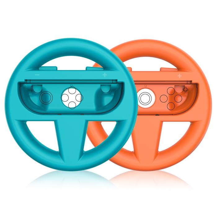 Bild 2, JYS JYS 2 st Nintendo Switch 2 Joy-Con Ratt Blå / Orange - Teknikhallen.se