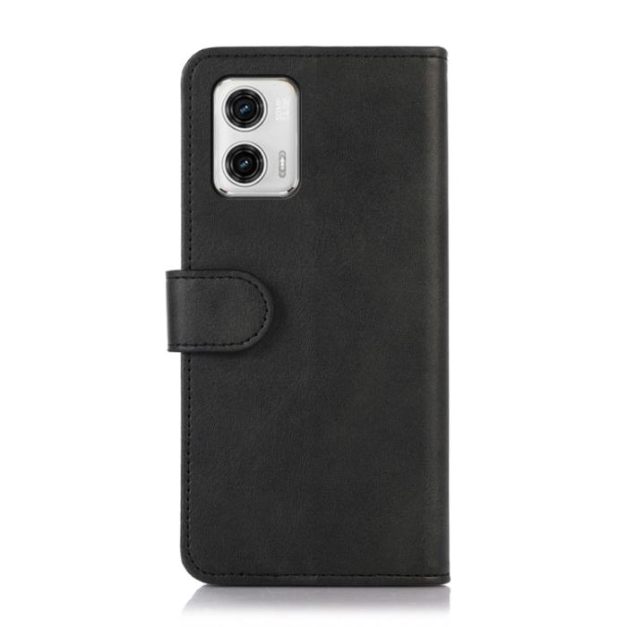Bild 3,  Motorola Moto G73 5G Fodral Solid Läder Svart - Teknikhallen.se