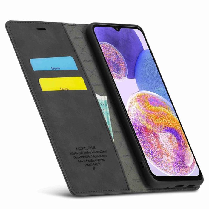 Bild 2, LC.IMEEKE LC.IMEEKE Samsung Galaxy A23 5G Fodral Flip Läder Svart - Teknikhallen.se