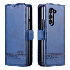 AZNS AZNS Galaxy Z Fold 5 Fodral PU-L&auml;der Bl&aring; - Teknikhallen.se