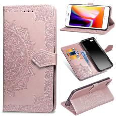  iPhone 7/8/SE (2020/2022) - Mandala L&auml;der Fodral - Ros&eacute;guld - Teknikhallen.se