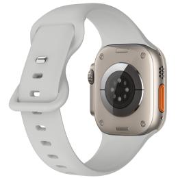 ColorPop Silikon Armband Butterfly Apple Watch 42/44/45/49 mm (M/L) Grå - Teknikhallen.se