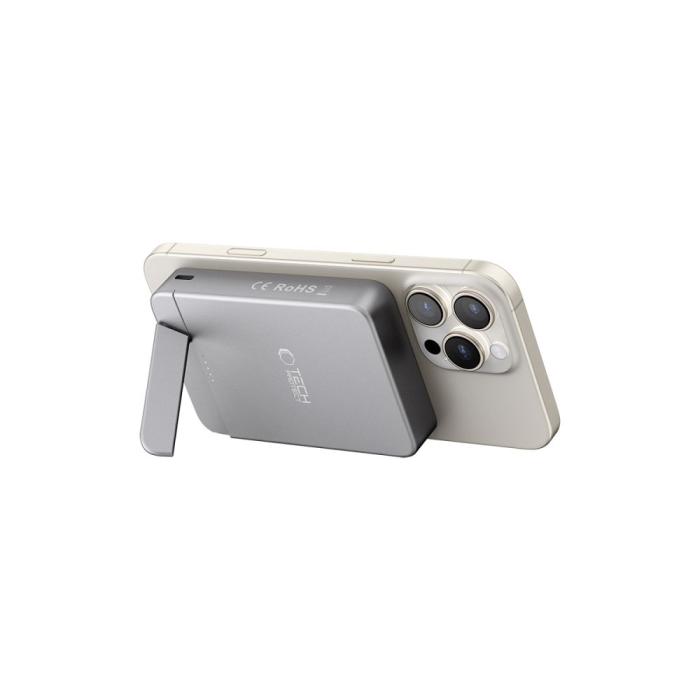 Bild 3, Tech-Protect Tech-Protect 10000 mAh MagSafe Powerbank LifeMag Space Grey - Teknikhallen.se