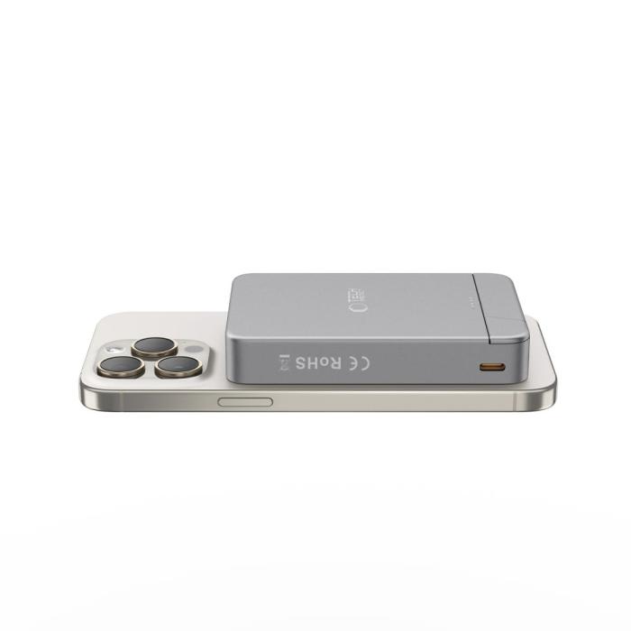 Bild 5, Tech-Protect Tech-Protect 10000 mAh MagSafe Powerbank LifeMag Space Grey - Teknikhallen.se