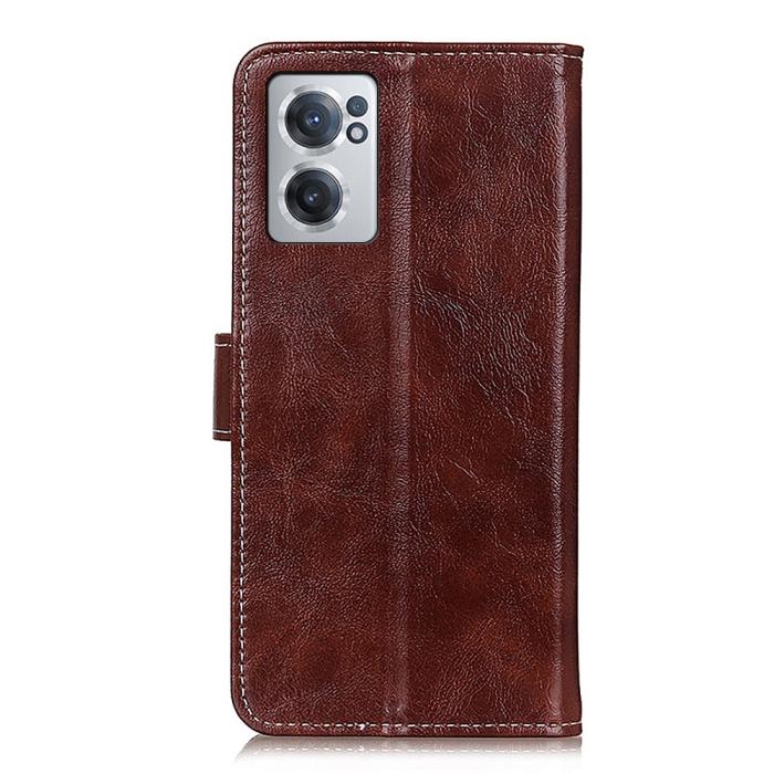 Bild 3,  OnePlus Nord CE 2 5G Fodral Retro Läder Brun - Teknikhallen.se