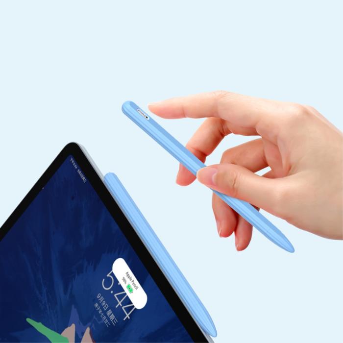 Bild 6,  Apple Pen 2 / Pro Skal Liquid Silikon Anti-Slip Grön - Teknikhallen.se