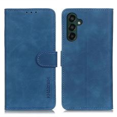 KHAZNEH KHAZNEH Galaxy A35 5G Fodral Retro L&auml;der Bl&aring; - Teknikhallen.se