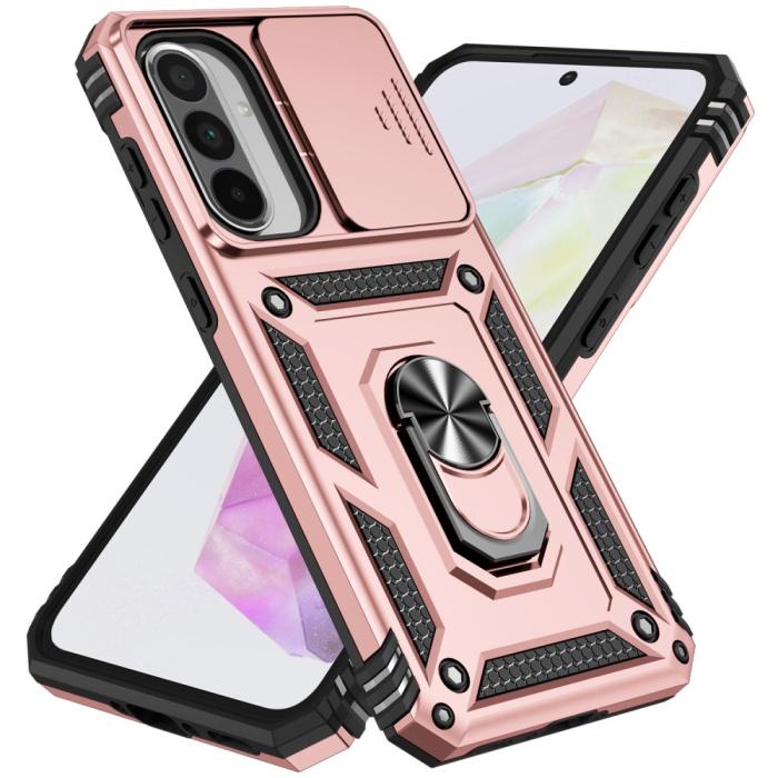 Bild 2,  Samsung Galaxy A56 5G/A36 5G Skal CamShield Ring Hybrid - Teknikhallen.se