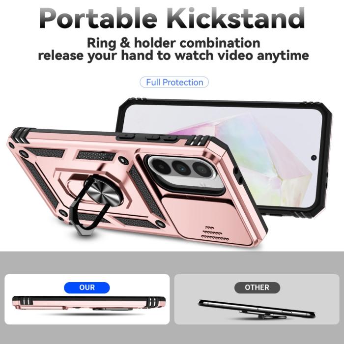 Bild 4,  Samsung Galaxy A56 5G/A36 5G Skal CamShield Ring Hybrid - Teknikhallen.se