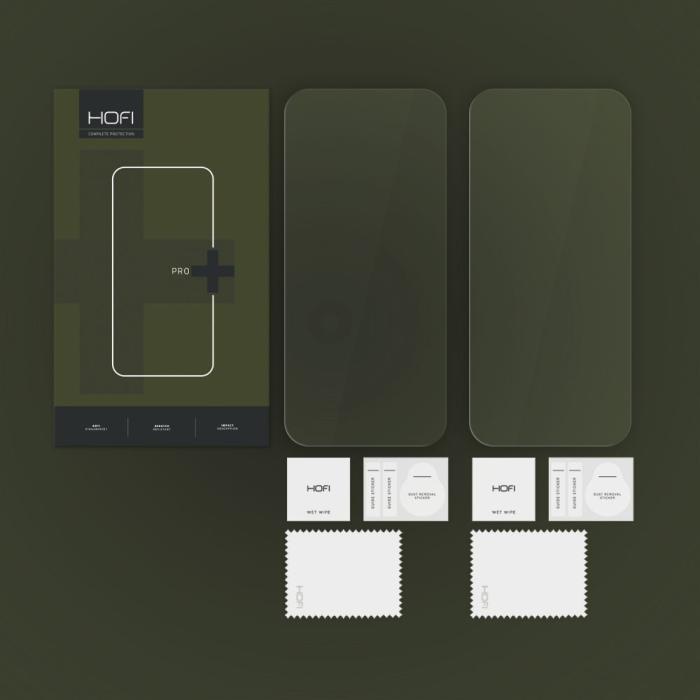 Bild 4, HOFI HOFI iPhone 16 Pro Max 2-PACK Skärmskydd Pro+ Transparent - Teknikhallen.se