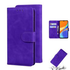  Xiaomi Redmi 9C Fodral L&auml;der Lila - Teknikhallen.se