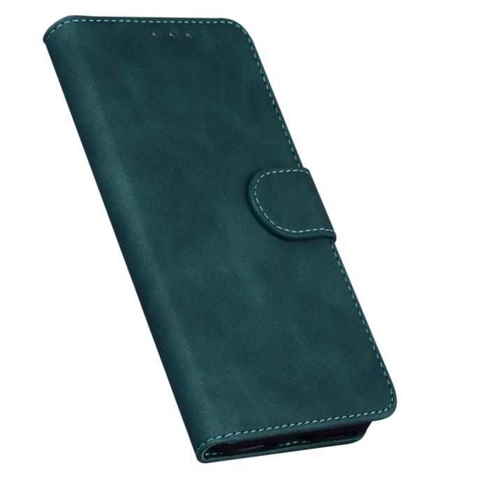 Bild 5,  Xiaomi Redmi 9C Fodral Läder Mörk Grön - Teknikhallen.se