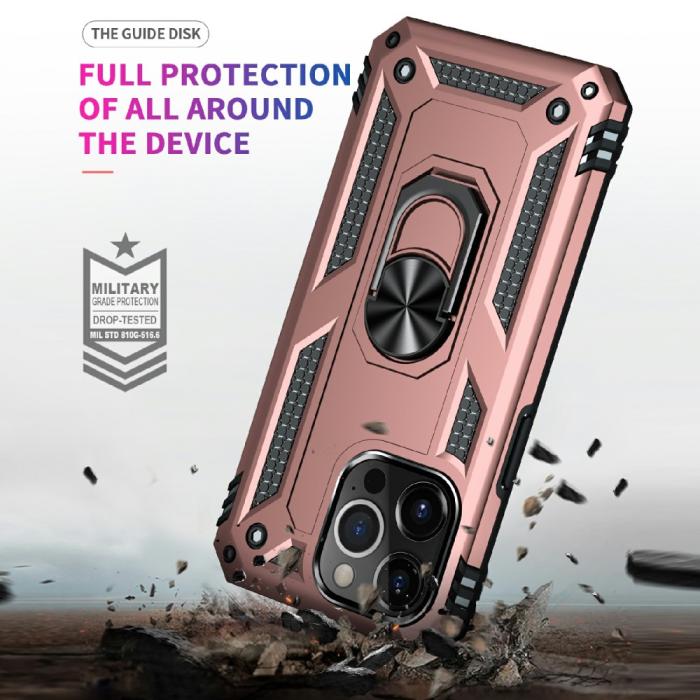 Bild 4,  iPhone 13 Pro - Hybrid Ring Skal - Roséguld - Teknikhallen.se